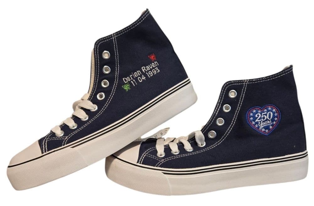 Happy Birthday America "Custom Shoes with your design"
